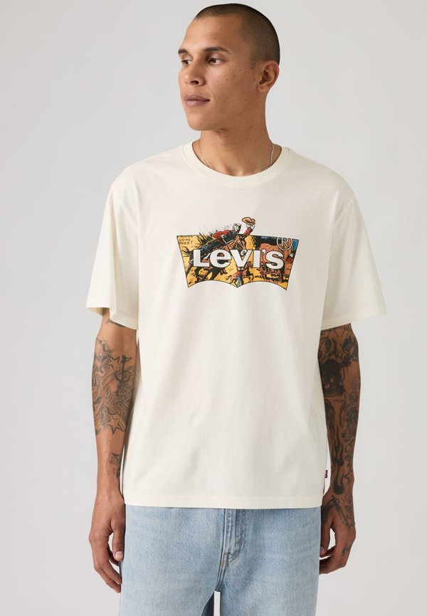 Levi's® RELAXED FIT TEE - Print T-shirt - white