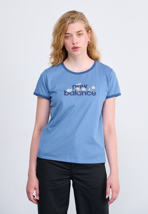 New Balance RINGER - Print T-shirt - blue