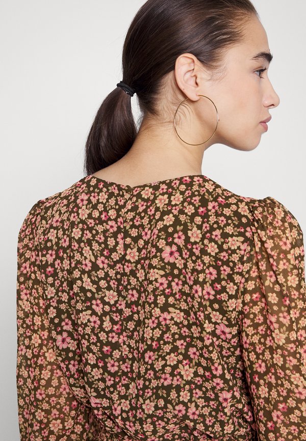 Forever New ANASTASIA LONG SLEEVE MIDI DRESS