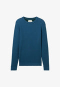 TOM TAILOR STRUKTURIERTER RUNDHALS - Jumper - dark teal melange