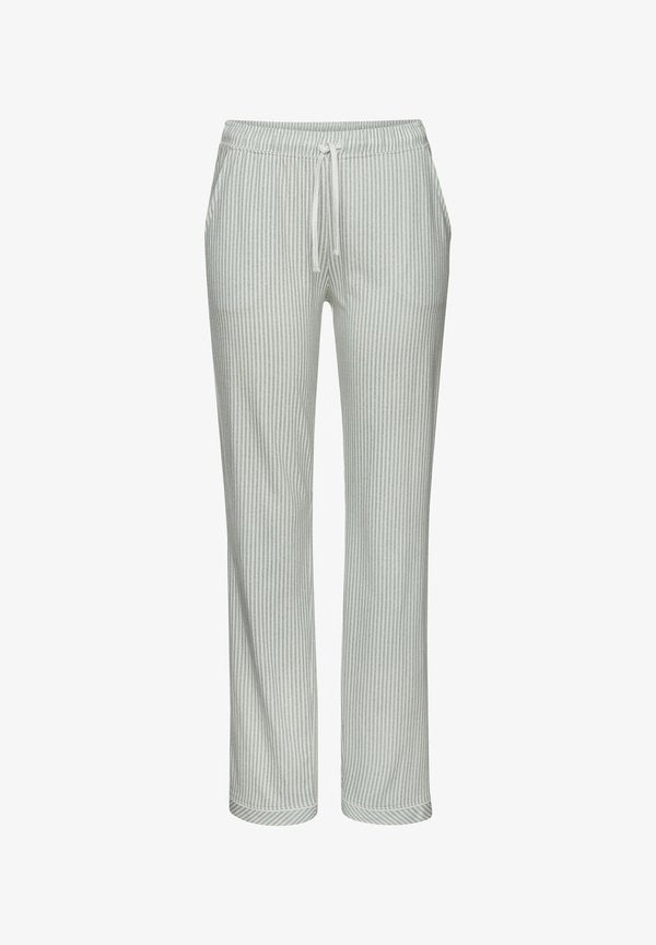 s.Oliver S.OLIVER PYJAMAHOSE - Pyjama bottoms - dunkelgrün gestreift