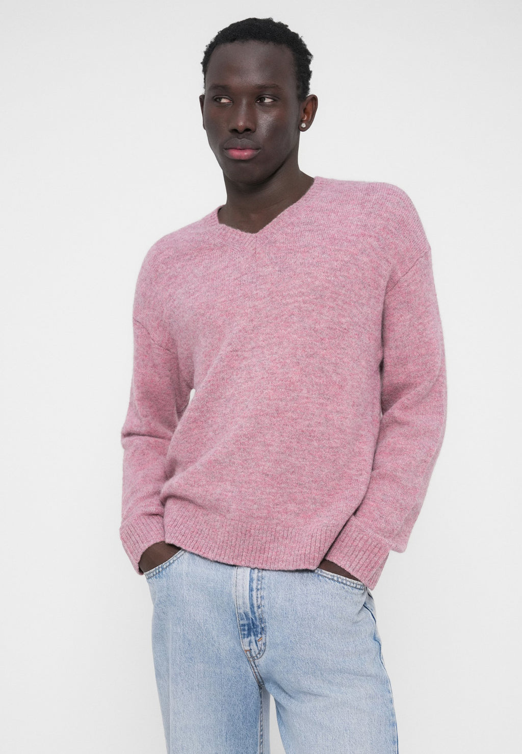 GAP BRUSHED CROPPED VNECK