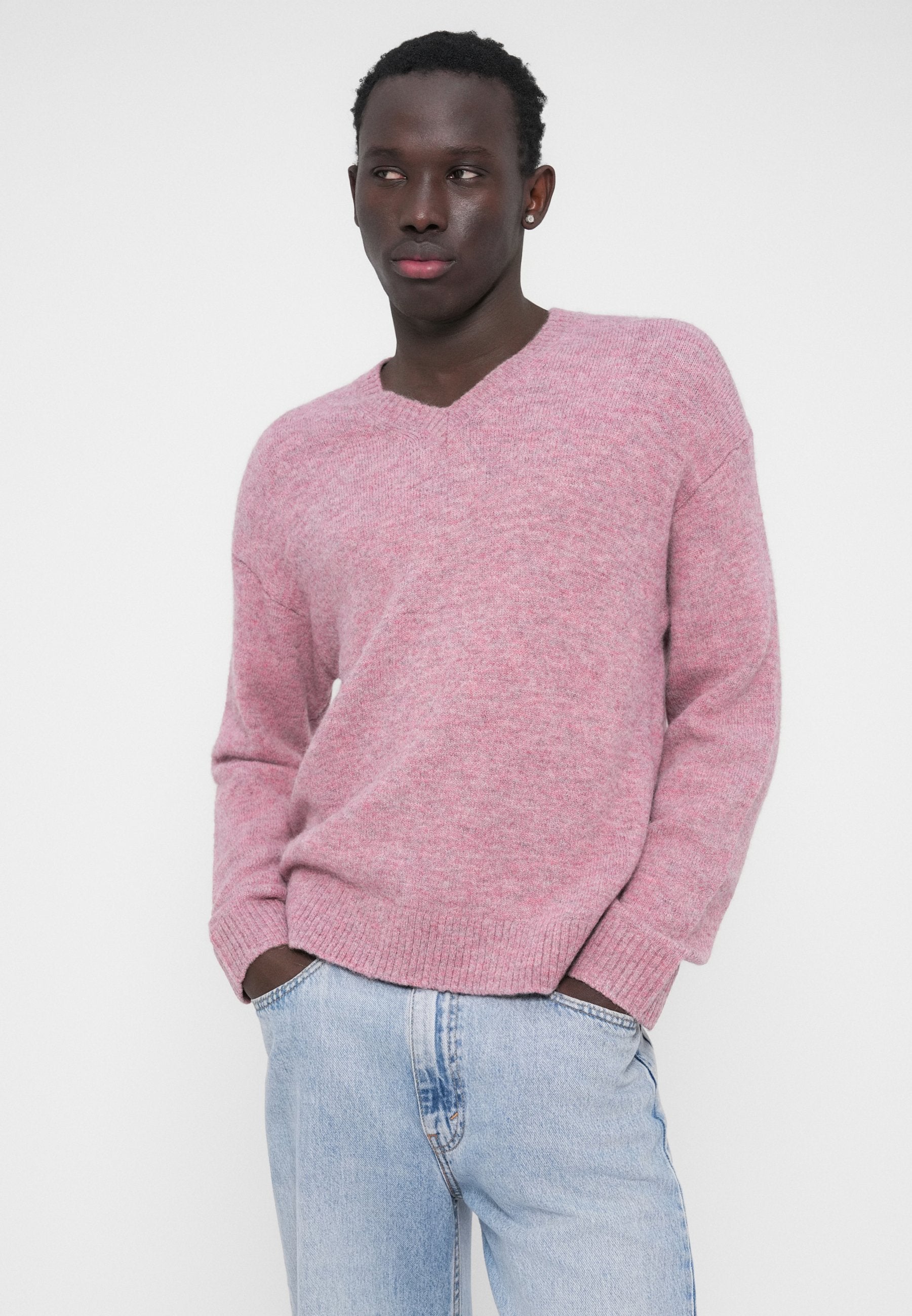 GAP BRUSHED CROPPED VNECK