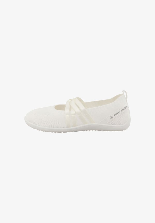 TOM TAILOR Ankle strap ballet pumps - white
