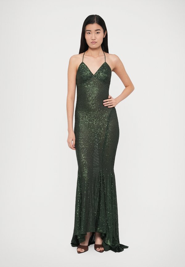 Norma Kamali LOW BACK MERMAID FISHTAIL GOWN