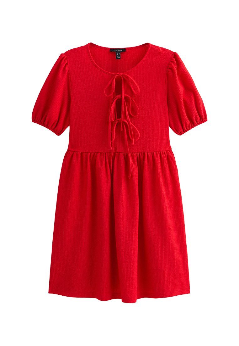 New Look CRINKLED TEXTURE TIE FRONT MINI