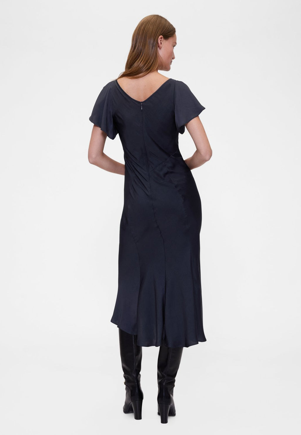 GAP GAPSTUDIO SATIN MIDI DRESS