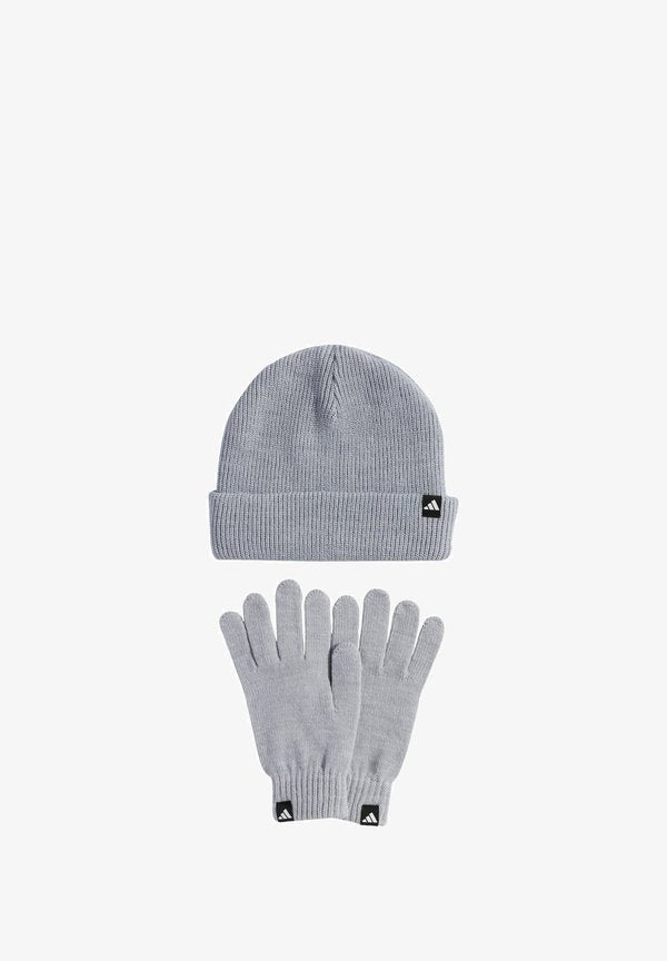 adidas Performance SET - Beanie - light grey heather   white