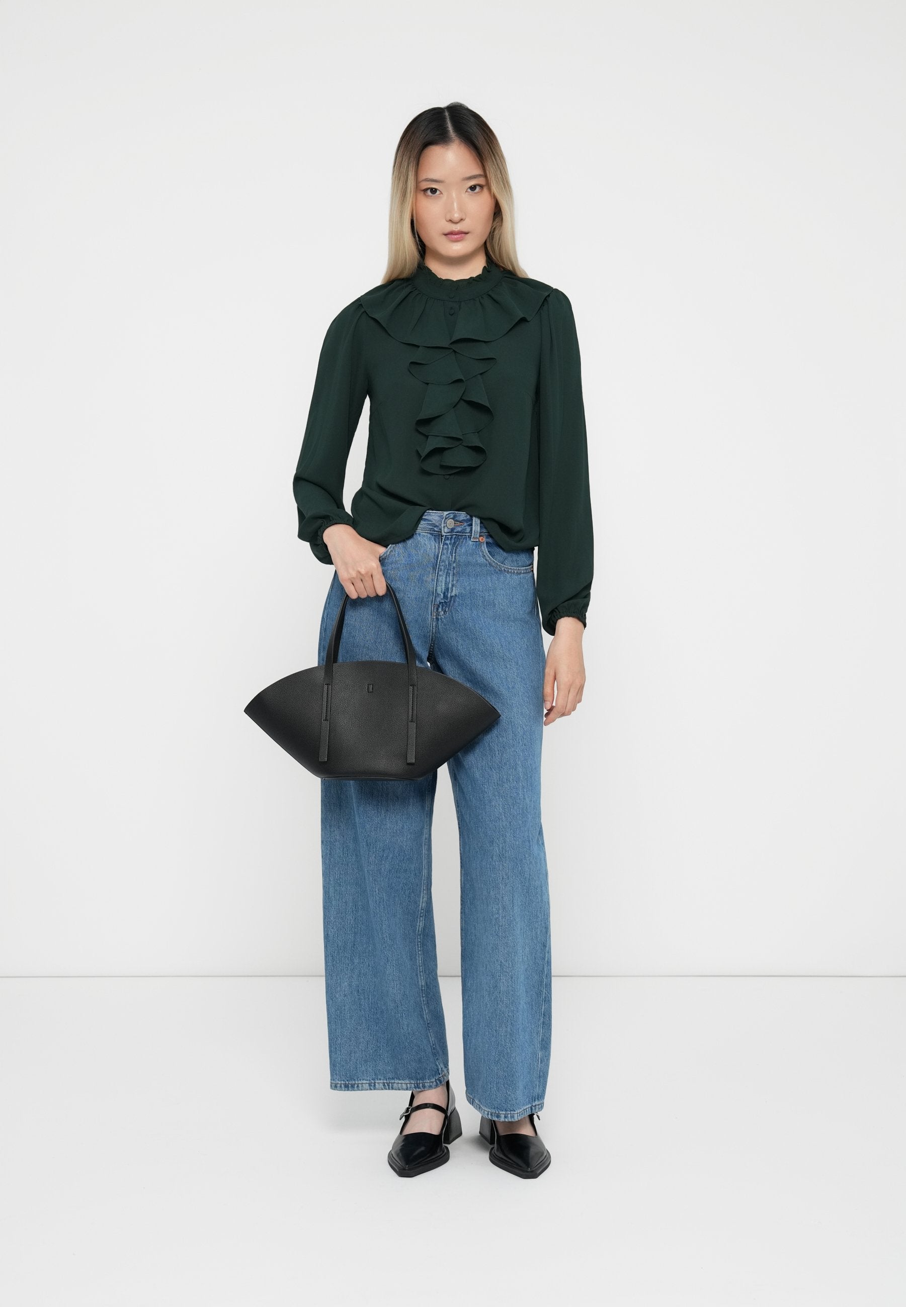 VILA VIKABU RUFFEL NECK