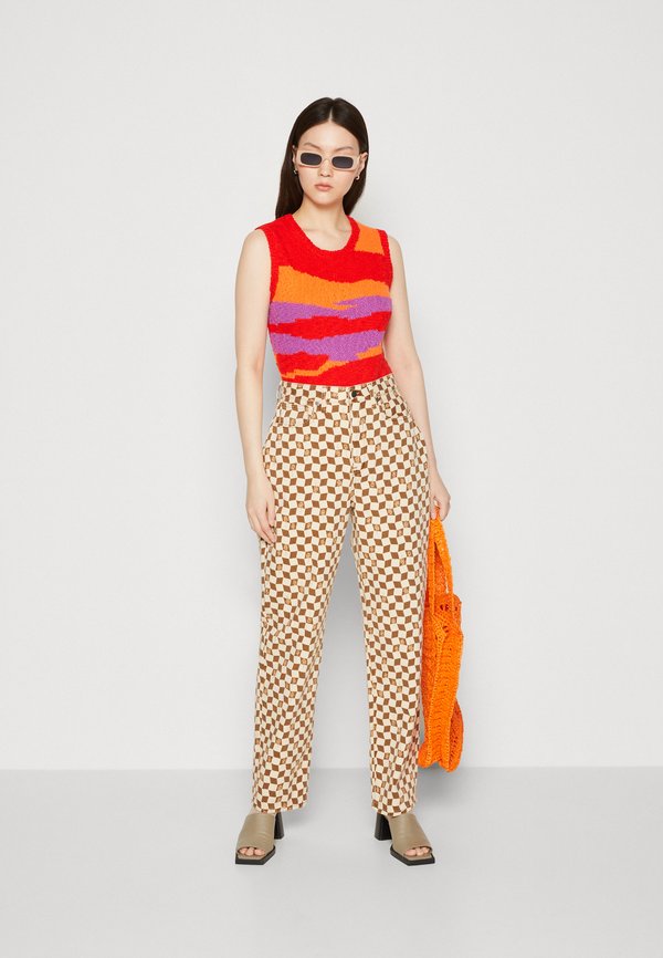 Madewell BAGGY IN CHECKER DAISY PRINT