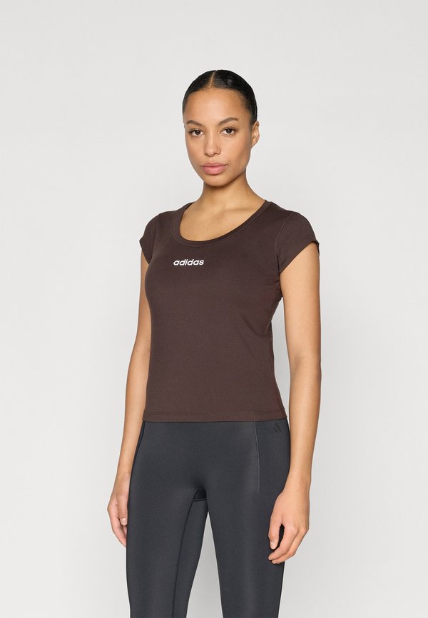 adidas Performance HYPERGLAM BABY - Basic T-shirt - aurora coffee