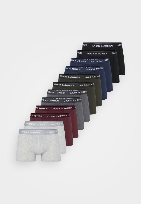 Jack & Jones JACSOLID TRUNKS 12 PACK - Trunks - navy/black/grey/port royal