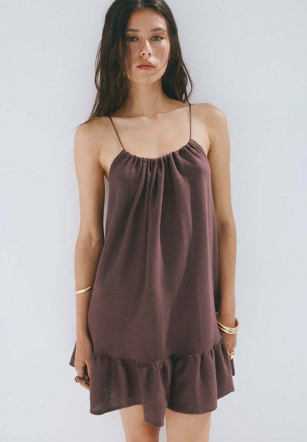 Mango ADULT - Jumper dress - bordeaux