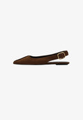 Mango ADULT - Slingback ballerina shoes - dark brown