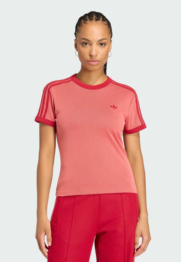 adidas Originals 3S CALI TEE - Print T-shirt - team victory red   preloved scarlet   team victory red