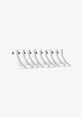 adidas Performance UNISEX CUSHIONED SPORTSWEAR ANKLE QUARTER 9 PAAR PACK  - Sports socks - white