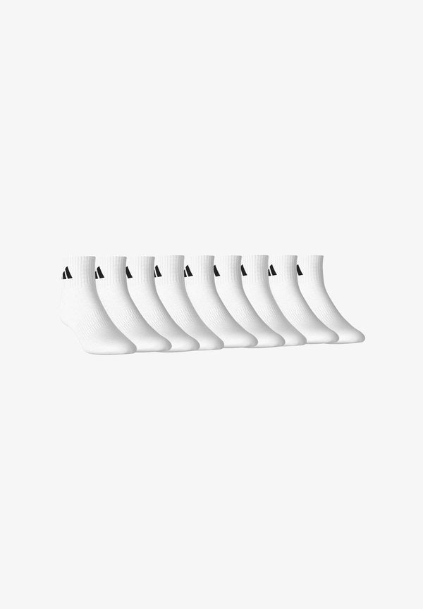 adidas Performance UNISEX CUSHIONED SPORTSWEAR ANKLE QUARTER 9 PAAR PACK  - Sports socks - white