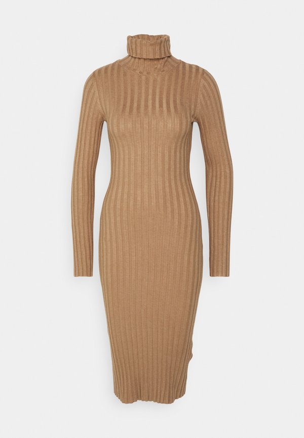 Even&Odd ROLLKRAGEN BODYCON RIPP MIDI STRICKKLEID