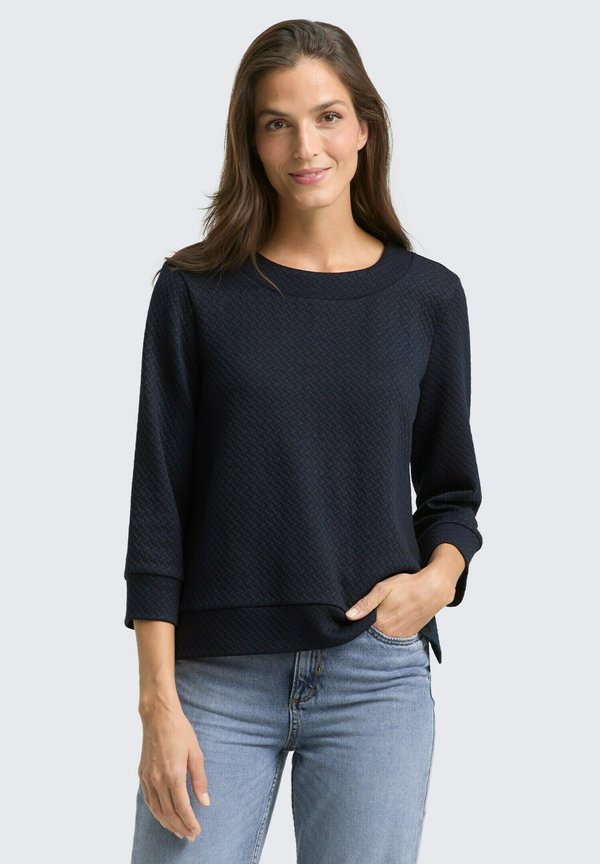 TOM TAILOR BOXY FIT MIT  - Long sleeved top - sky captain blue