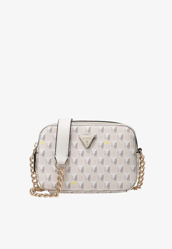 Guess G WAVE II UMHÄNGETASCHE TASCHE - Cross body bag - hellgrau