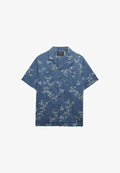 Superdry & Co SUPERDRY SHORT SLEEVE PRINTED BEACH SHIRT.. - Beach accessory - spring buds blue
