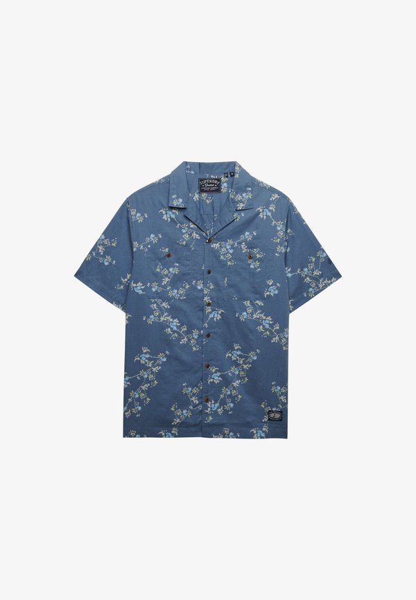 Superdry & Co SUPERDRY SHORT SLEEVE PRINTED BEACH SHIRT.. - Beach accessory - spring buds blue