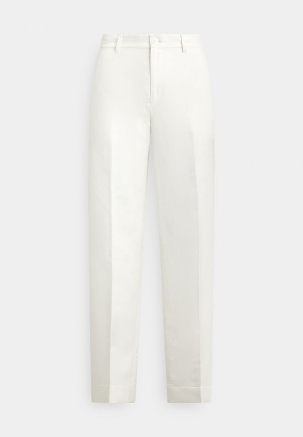 Lauren Ralph Lauren LINEN-BLEND TWILL WIDE-LEG CROPPED PANT