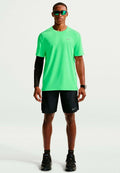 Nike Performance LAUFSHIRT MILER - Print T-shirt - illusion green reflective silv