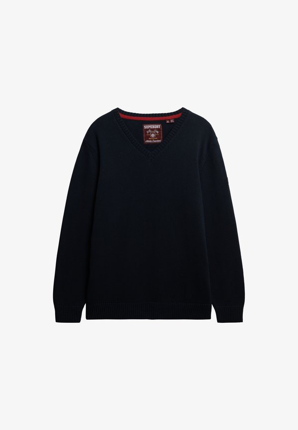 Superdry & Co V NECK - Jumper - deep navy