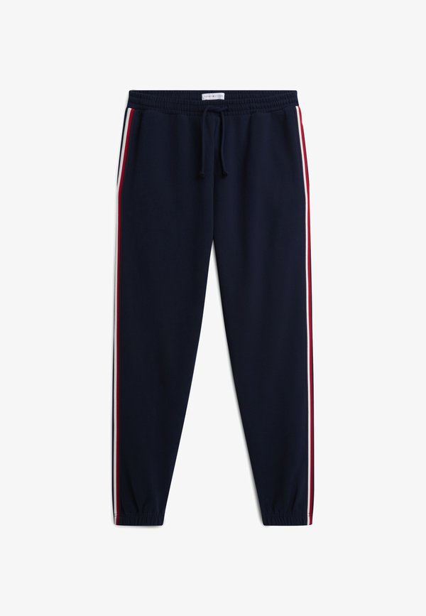 Tommy Hilfiger TRACK PANT - TH GLOBAL STRIPE LG - Pyjama bottoms - navy blue