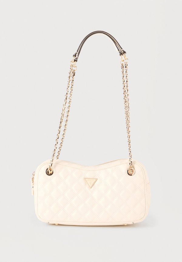 Guess GIULLY SHOULDER SATCHEL - Handbag - bone