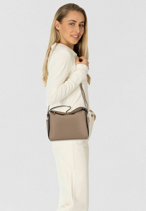 TOM TAILOR ROWAN HOBO BAG L - Handbag - taupe