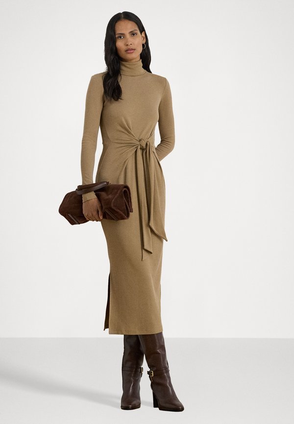 Lauren Ralph Lauren TIE-FRONT TURTLENECK DRESS