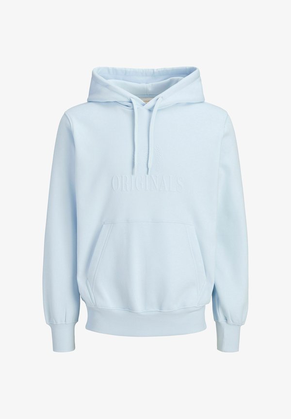 Jack & Jones JORFREDERIKSBERG MONOGRAM HOOD - Hoodie - ice water