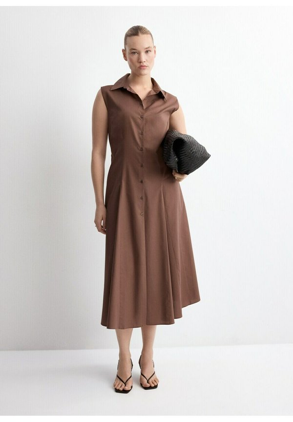 Mango ADULT - Shirt dress - brown
