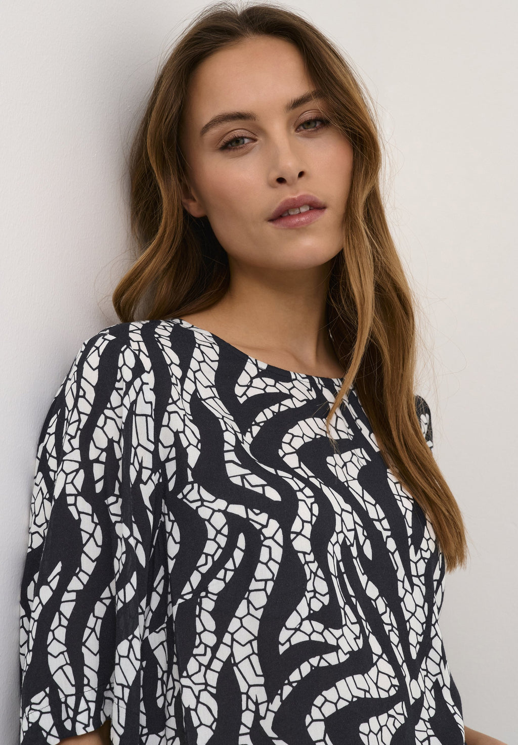 Kaffe BPZELINA HALF SLEEVES ROUND NECK