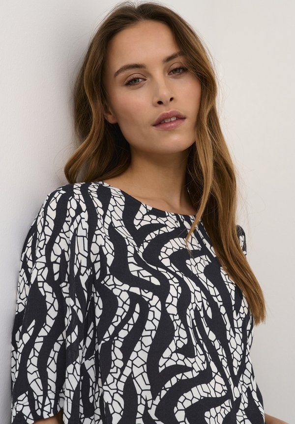 Kaffe BPZELINA HALF SLEEVES ROUND NECK