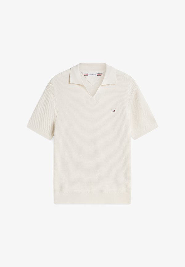 Tommy Hilfiger SEASONAL STRUCTURE JONNY ELEVATED ESSENTIALS - Polo shirt - ivory petal