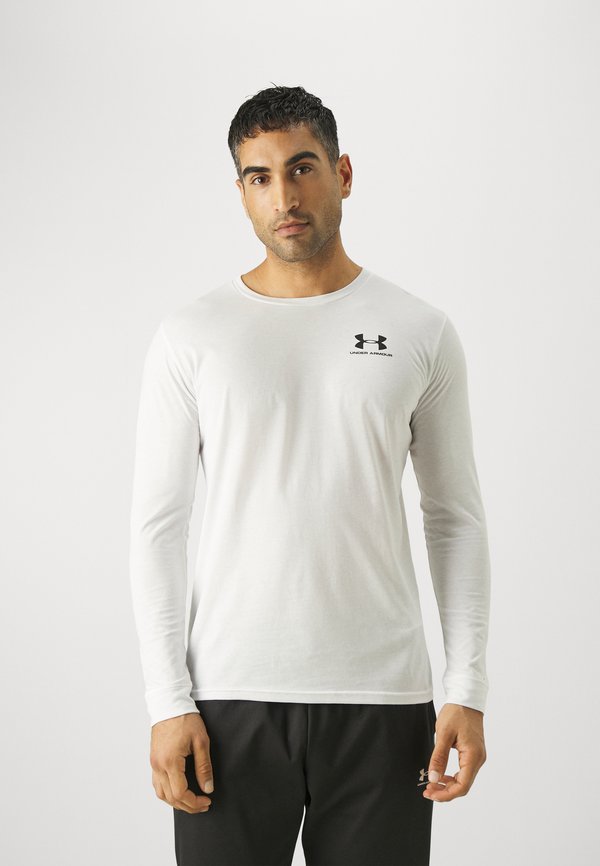 Under Armour LEFT CHEST - Long sleeved top - white/black