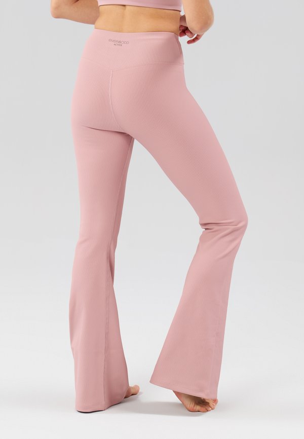 Even&Odd active HIGH RISE FLARED LEGGINGS WITH WRAP WAISTBAND