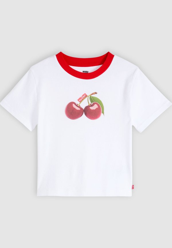 Levi's® ESSENTIAL SPORTY TEE - Print T-shirt - photo fruit cherry bright white