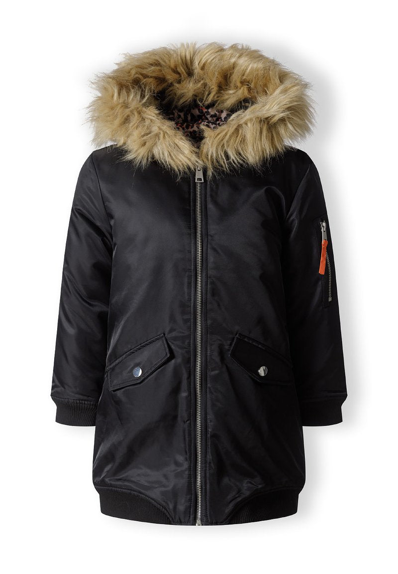 PARKA WITH FUR TRIM HOOD Media 1