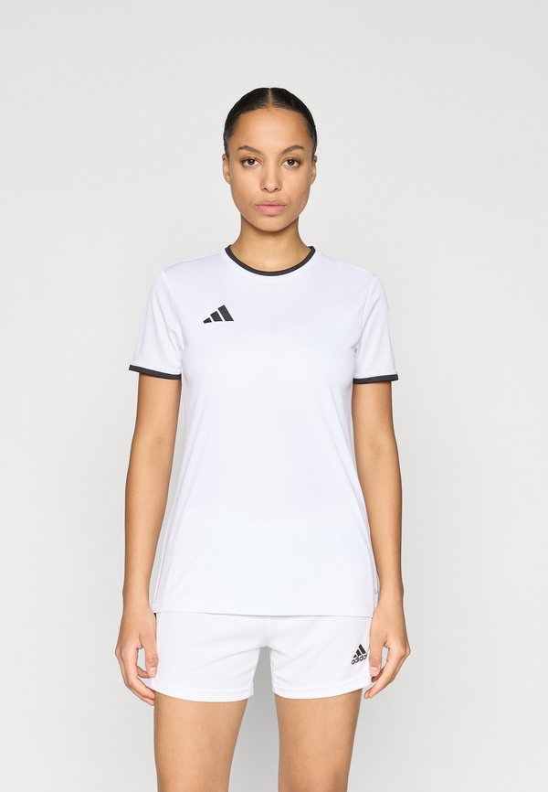 adidas Performance ENTRADA26 - Sports T-shirt - white/black