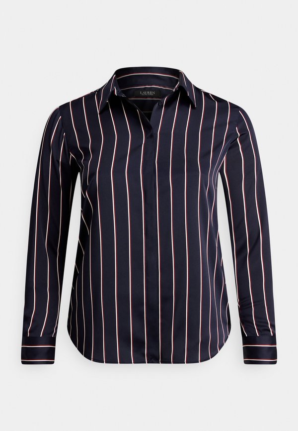 Lauren Ralph Lauren Woman CLASSIC FIT STRIPED CHARMEUSE SHIRT