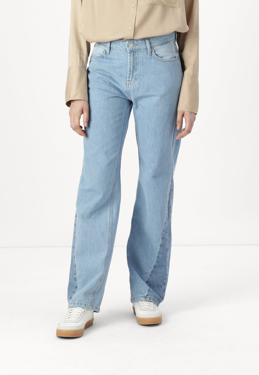 Wide-fit ONLCOBAIN mid waist Wide leg fit Media 3