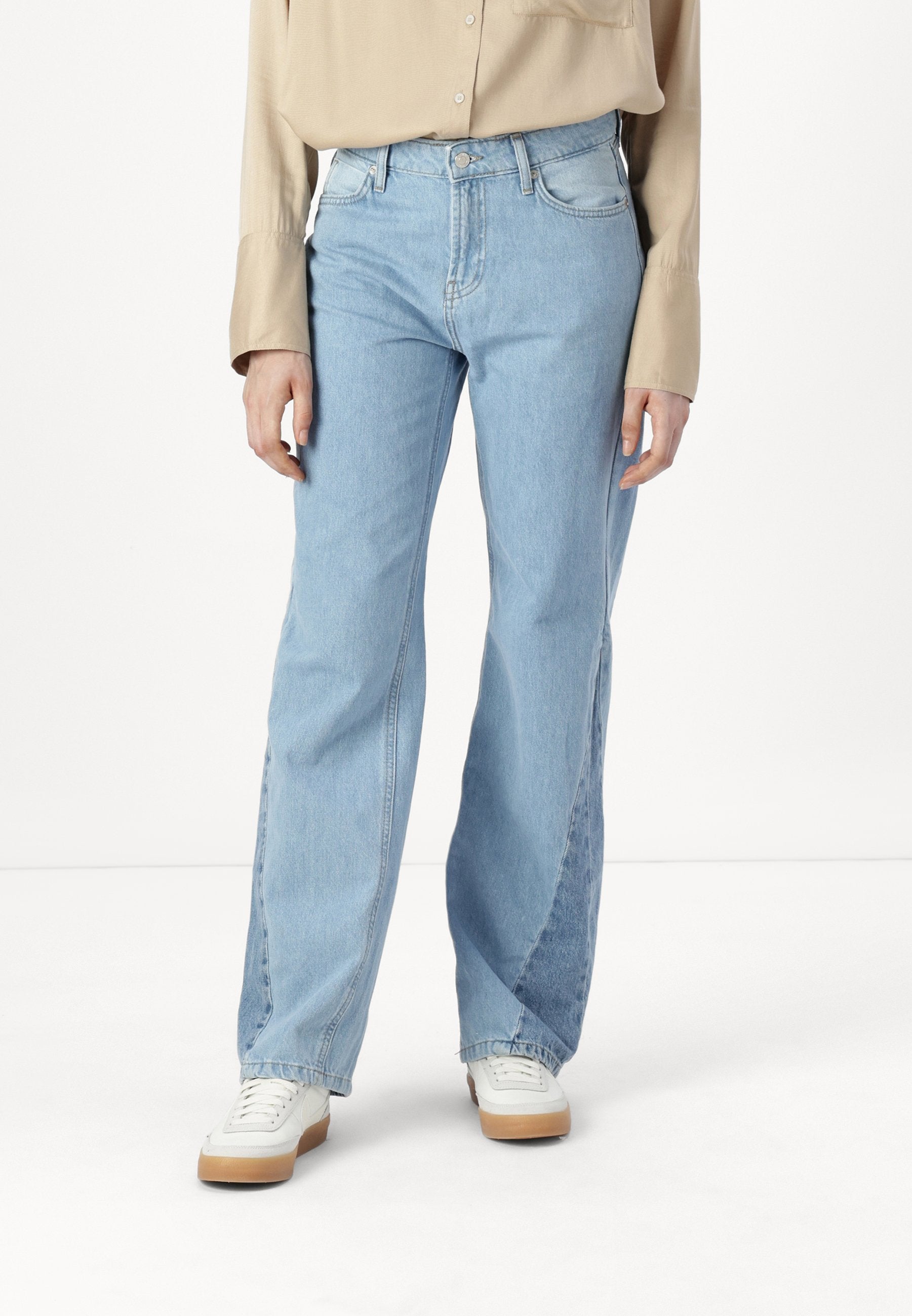 Wide-fit ONLCOBAIN mid waist Wide leg fit Media 3