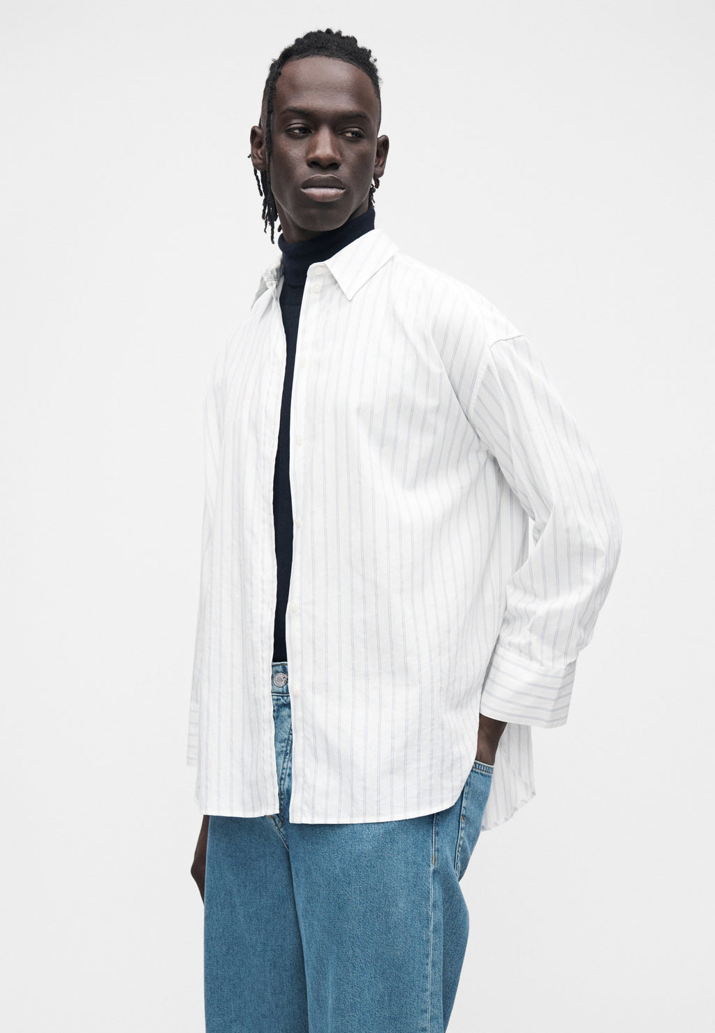 Selected Wide fit 260 Light wash