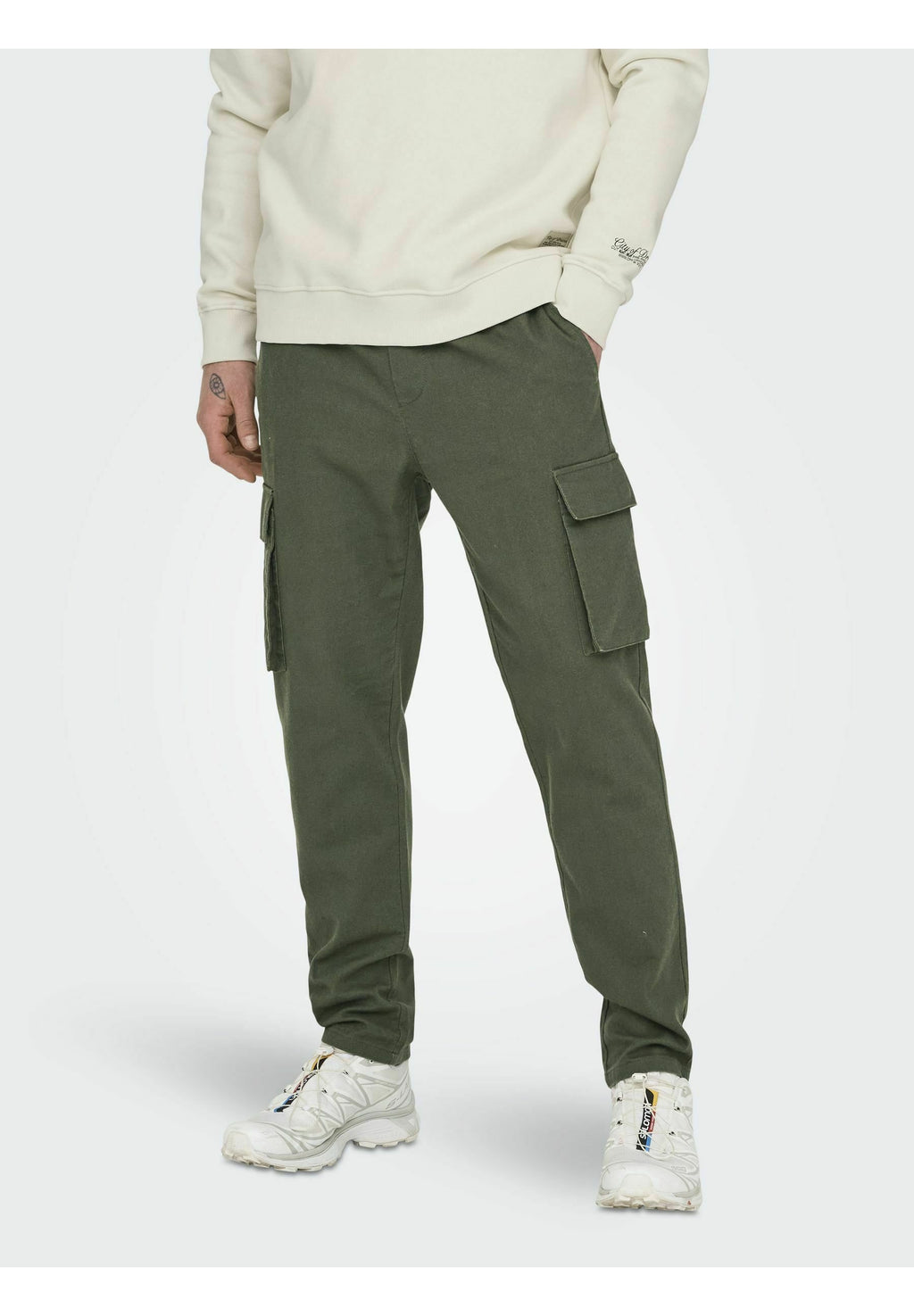Cargo ONSLINUS Tapered Fit Linen Media 3