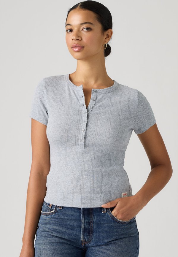 Levi's® DRY GOODS POINTELLE - Basic T-shirt - heather gray