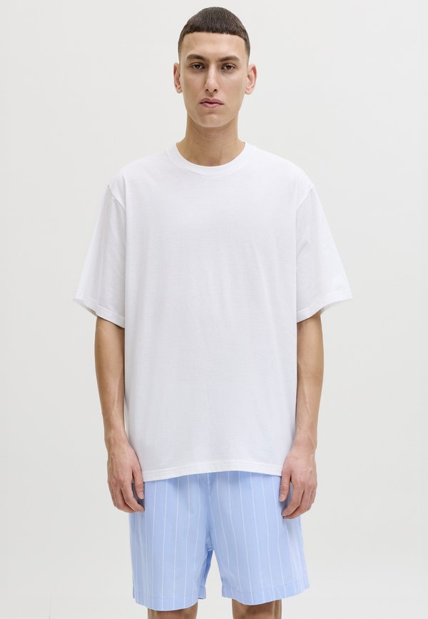 Jack & Jones JACFLORENCE TEE AND SHORTS - Pyjamas - light blue/white